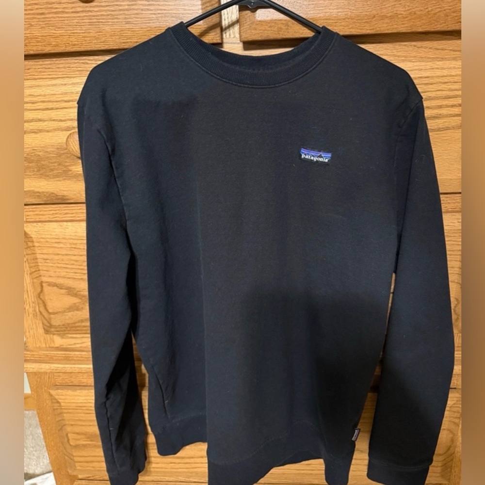 Patagonia Black Crewneck Sweatshirt Mens Sz L